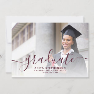 Convites Festa de Graduação com Foto Personalizada em Scrip