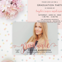 Festa de Graduação com Rótulo de Graduado em Rose 