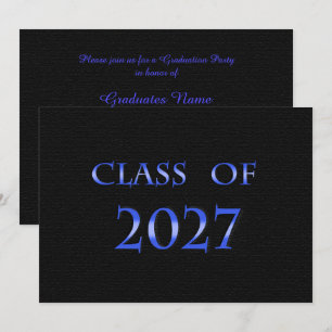 Convites Festa de Graduação da Turma Azul e Preta de 2027