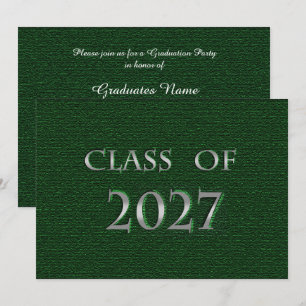 Convites Festa de Graduação da Turma Verde e Prata de 2027