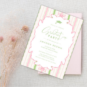 Convites Festa de Graduação Desenhada à Mão Retro 2026