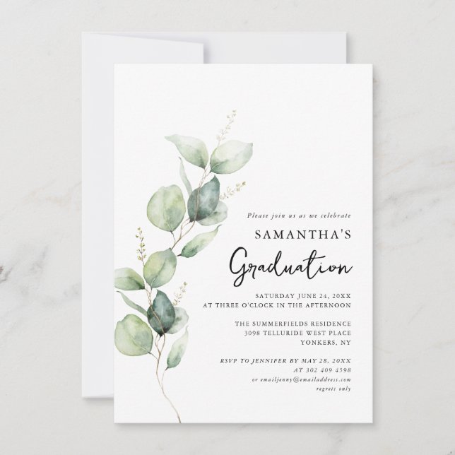 Convites Festa de Graduação Foto Formando 2025 (Frente)