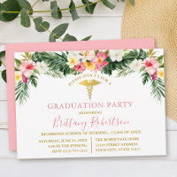 Festa de Graduação Médica Floral Tropical em Aquar