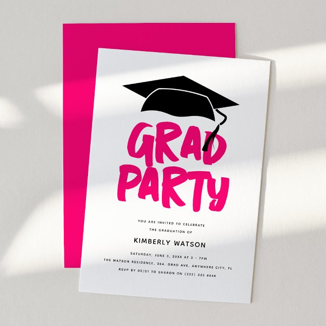 Convites Festa de Graduação Moderna e Tendência GRAD  (Criador carregado)