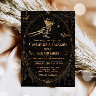Convites Festa de Halloween Adultos Fantasias e Coquetéis