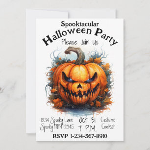 Convites Festa de Halloween assustadora Jack-O-Lanterna