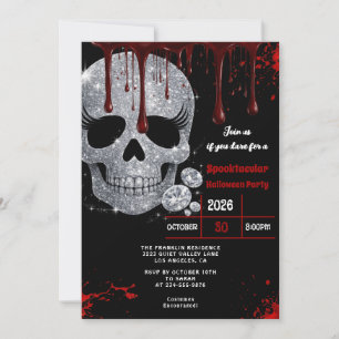 Convites Festa de Halloween Assustadora para Adultos com Ca