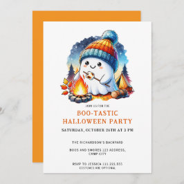 Convites Festa de Halloween Boo-Tastic Ghost Bonita