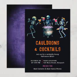 Convites Festa de Halloween Cauldron Cocktail Mixer Engraça