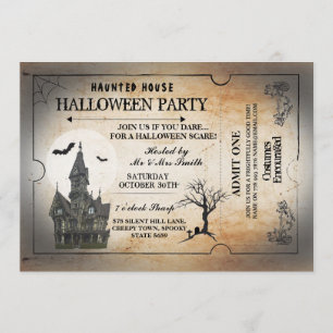 Convites Festa de Halloween Convidam Horror Spooket