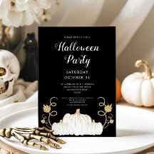 Festa de Halloween da Abóbora Preta Fofa