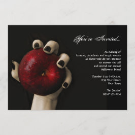 Convites Festa de Halloween da Bruxa Vermelha da Bruxa Má