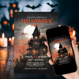 Convites Festa de Halloween da Casa Branca