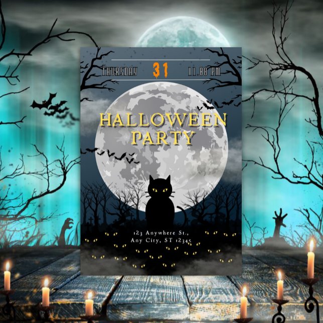 Convites Festa de Halloween da Caty  (Criador carregado)