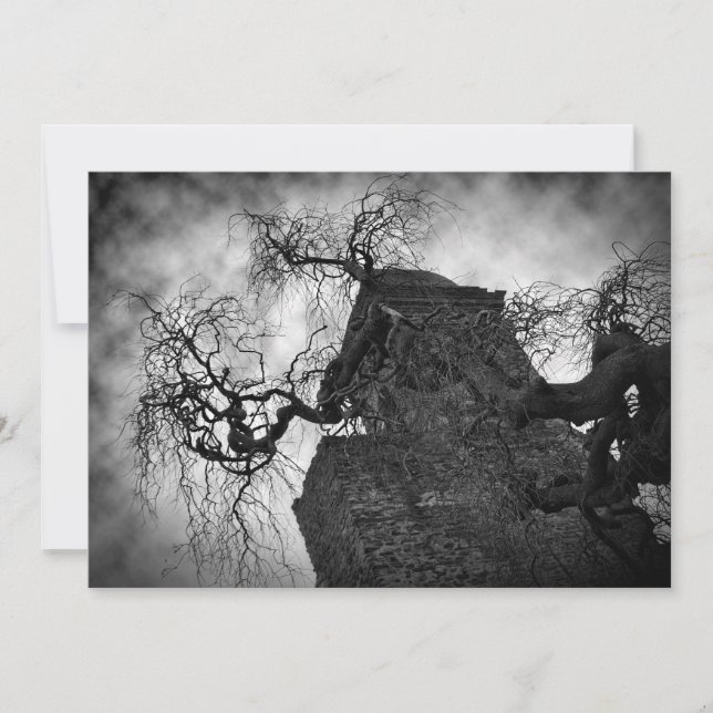 Convites Festa de Halloween da Igreja Gótica (Frente)