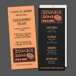 Convites Festa de Halloween da Zona Zombie