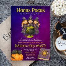 Festa de Halloween das Crianças Hocus Pocus