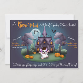 Convites Festa de Halloween de abóboras fantasmas bonitos