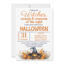 Festa de Halloween de Bruxas e Feiticeiros Magos