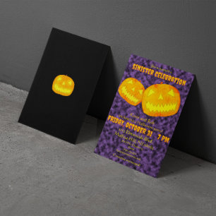 Convites Festa de Halloween de Celebração Sinistra