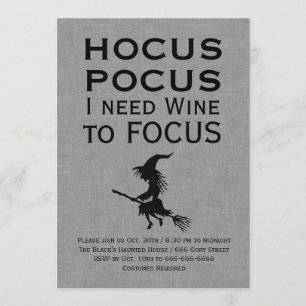 Convites Festa de Halloween de Cinzas de POCUS