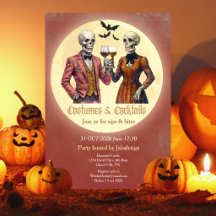 Festa de Halloween de Cocktail de Fantasia de Esqu