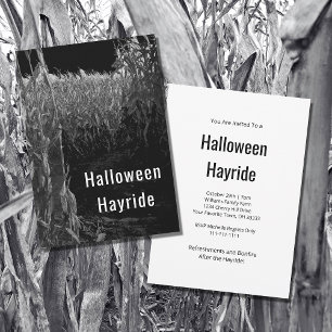 Convites Festa de Halloween de Cornfield Hayride