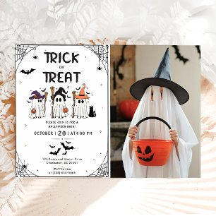 Convites Festa de Halloween de Doce ou Travessura