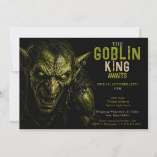 Convites Festa de Halloween de Goblin - Halloween de Fantas