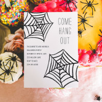 Festa de Halloween de Ilustração Web de Aranha Des