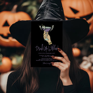 Convites Festa de Halloween de Spookchy Witchy