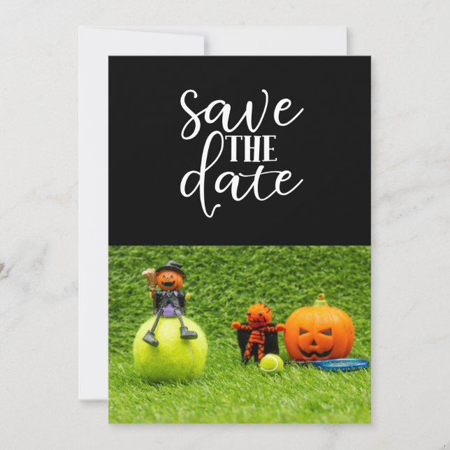 Convites Festa de Halloween de tênis com tênis e fantasma (Frente)