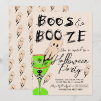 Festa de Halloween de Vaias e Bebidas Alcoólicas B