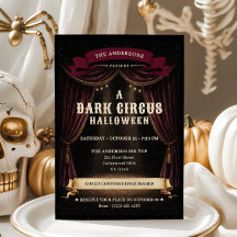 Festa de Halloween do Circo Sombrio Vintage