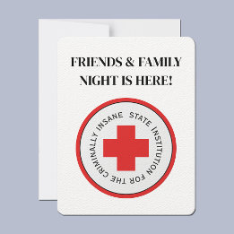 Convites Festa de Halloween do Criminalmente Insano Institu