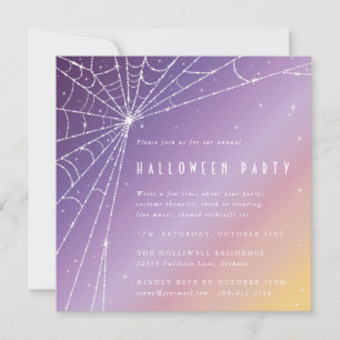 Convites Festa de Halloween do Diamond Spider