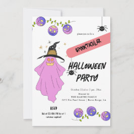 Convites Festa de Halloween do Ghost Skull Garland