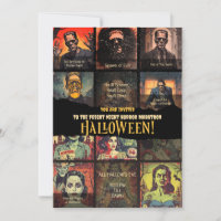 Festa de Halloween do Monstro do Filme Retro