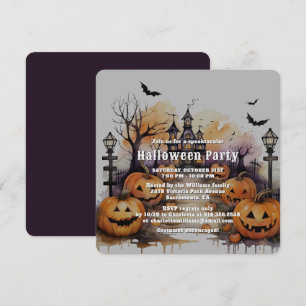 Convites Festa de Halloween do Spooky Jack O’Lanterns