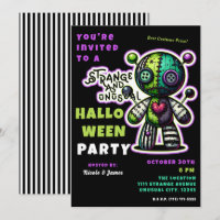 Festa de Halloween do Urso Voodoo Estranho e Incom