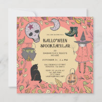 Festa de Halloween do Witch Kid
