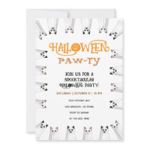 Festa de Halloween dos Gatos Fantasmas Lindos