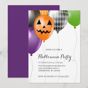Convites Festa de Halloween Elegante 