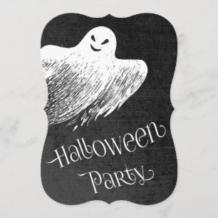 Convites Festa de Halloween - Fantasma Fantástico