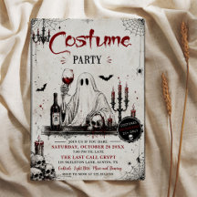 Festa de Halloween Fantasma Vintage