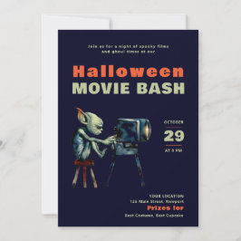 Convites Festa de Halloween Filmes Assustadores Noites Imp