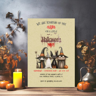 Convites Festa de Halloween Fofa