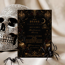 Convites Festa de Halloween Glam Elegante