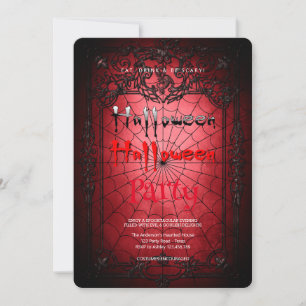 Convites Festa de Halloween Gothic