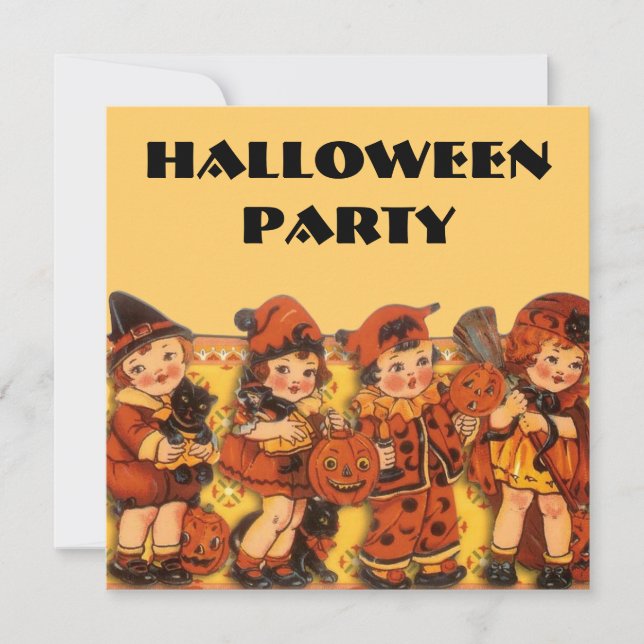Convites Festa de Halloween Infantil (Frente)